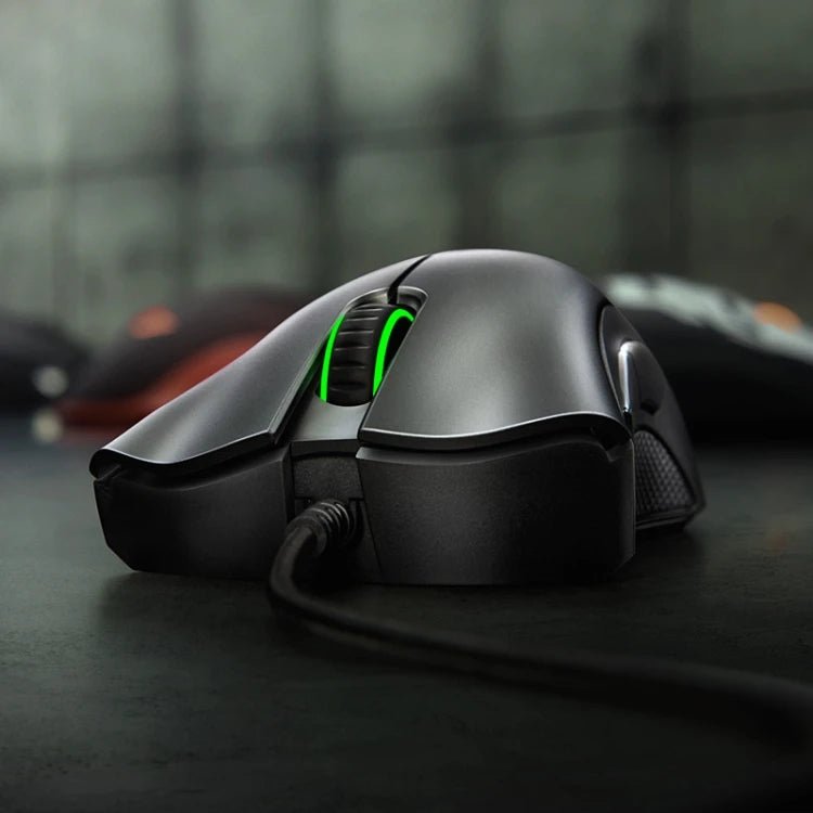 100% Original Razer DeathAdder Ergonomic Design 6400 DPI Optical 5-keys Programmable Razer Wired Mouse - All In One