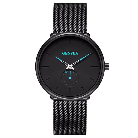Fashion Casual Geneva Mens Watch Quartz Stainless Steel Brand Wristwatch Analog Watches Wrist