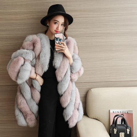 Fashion Personalized Fur Coat For Women