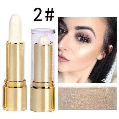 3 Colors 3D Face Brighten Highlighter - All In One