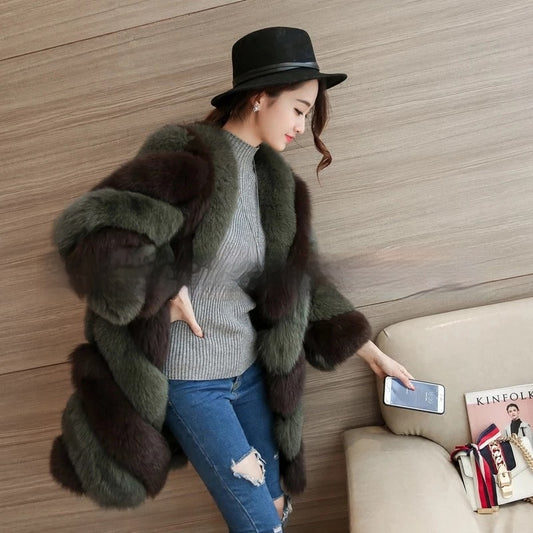Fashion Personalized Fur Coat For Women