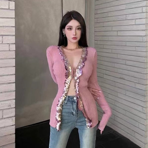 Fashionable Knitted Female Undershirt Coat