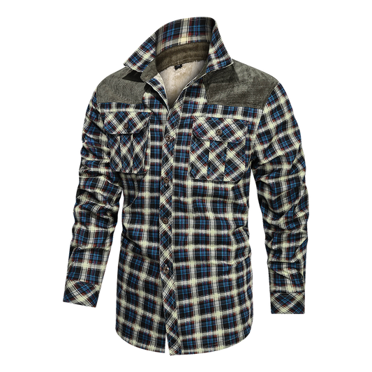 Autumn Winter Fleece Thick Casual Fit Men Warm Jacket