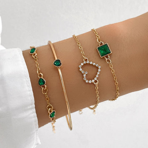 Green Gemstone Bracelet