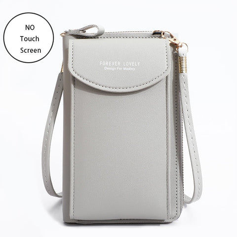 Women Bags Soft Leather Wallets Touch Screen Cell Phone Purse Crossbody Shoulder Strap Handbag for Female Cheap Women's Bags