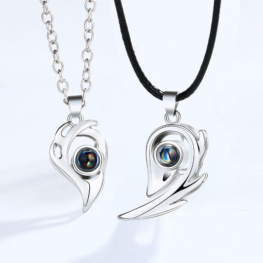 Magnetic Heart Necklace for Couples