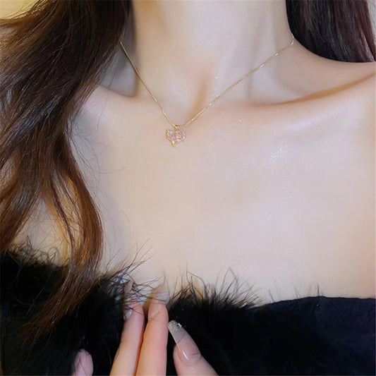 Zircon Clavicle Necklace