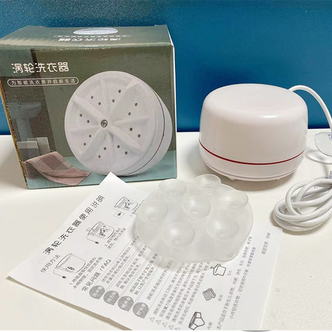 Ultrasonic Turbo Washing Machine Laundry Portable Travel Washer Air Bubble And Rotating Mini Washing Machine Mini Washing