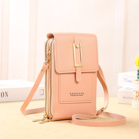 Women Bags Soft Leather Wallets Touch Screen Cell Phone Purse Crossbody Shoulder Strap Handbag for Female Cheap Women's Bags