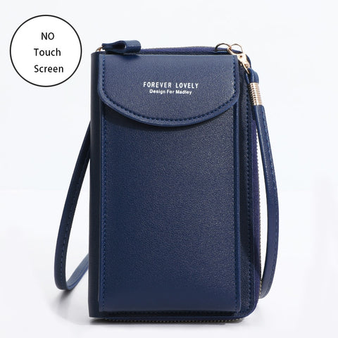 Women Bags Soft Leather Wallets Touch Screen Cell Phone Purse Crossbody Shoulder Strap Handbag for Female Cheap Women's Bags