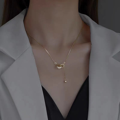 Zircon Clavicle Necklace