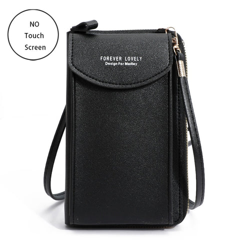 Women Bags Soft Leather Wallets Touch Screen Cell Phone Purse Crossbody Shoulder Strap Handbag for Female Cheap Women's Bags