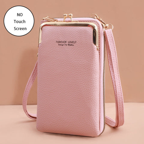 Women Bags Soft Leather Wallets Touch Screen Cell Phone Purse Crossbody Shoulder Strap Handbag for Female Cheap Women's Bags